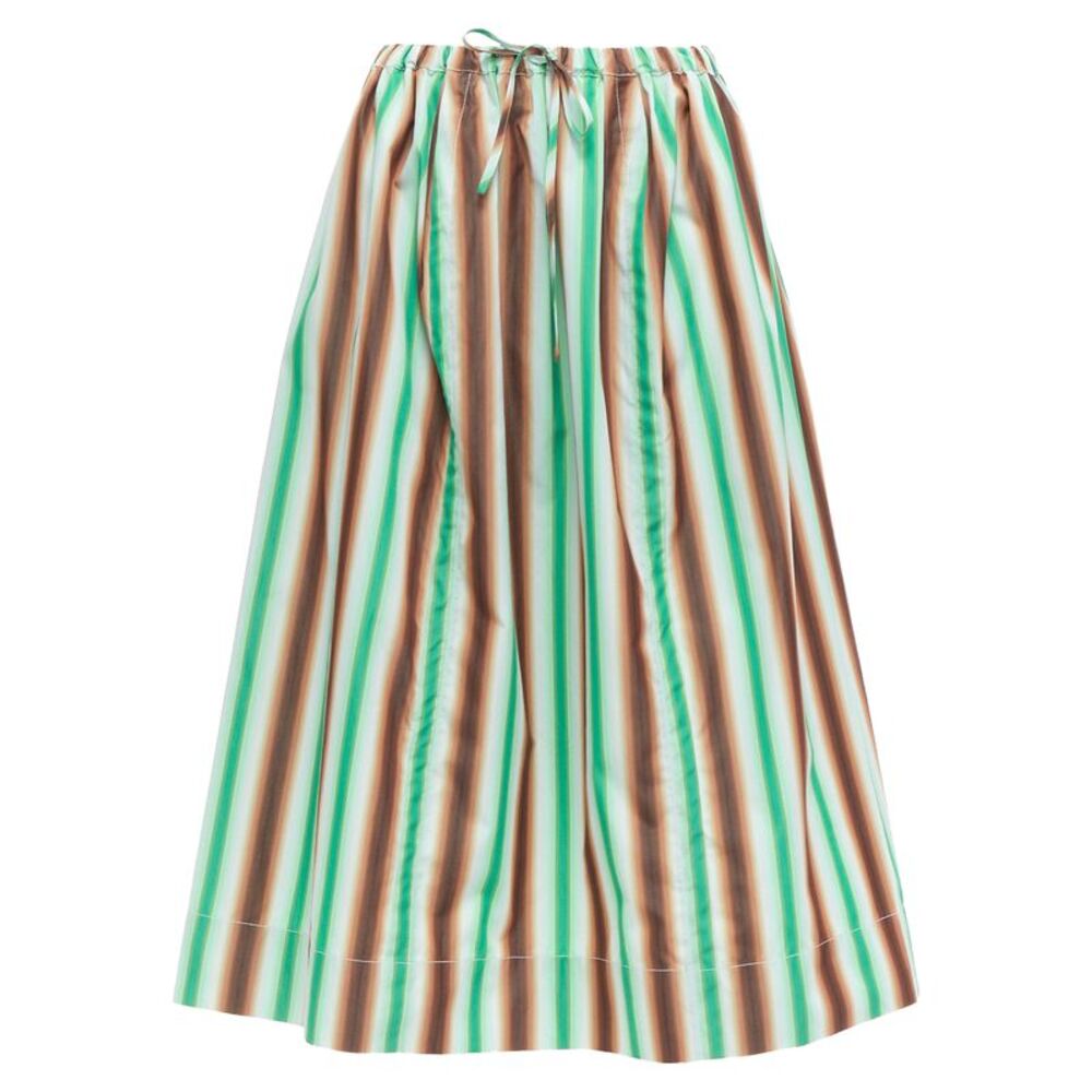 Marni Striped Cotton Parachute Skirt